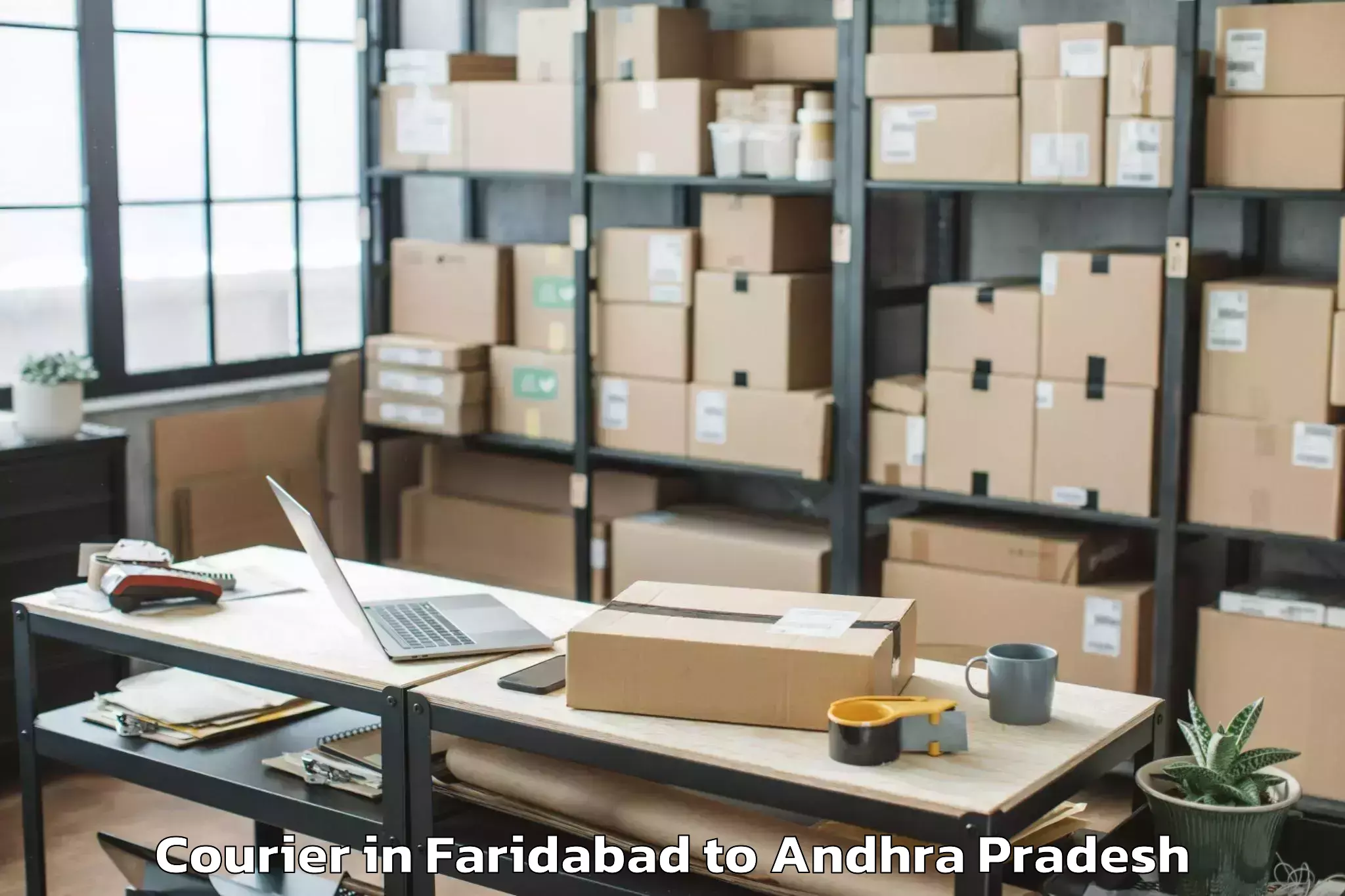 Book Your Faridabad to Chittamuru Courier Today